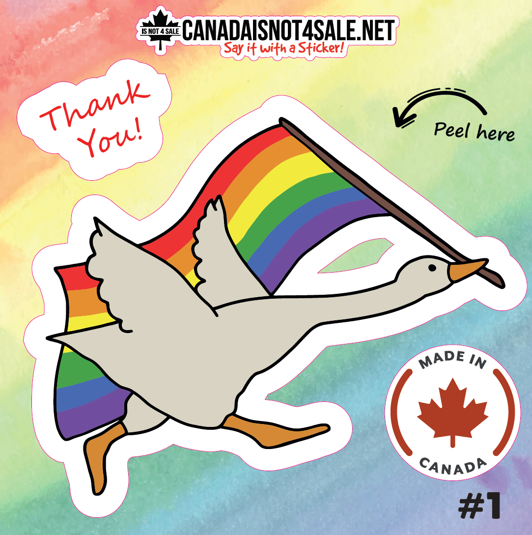 LGBT Goose - 3" Sticker