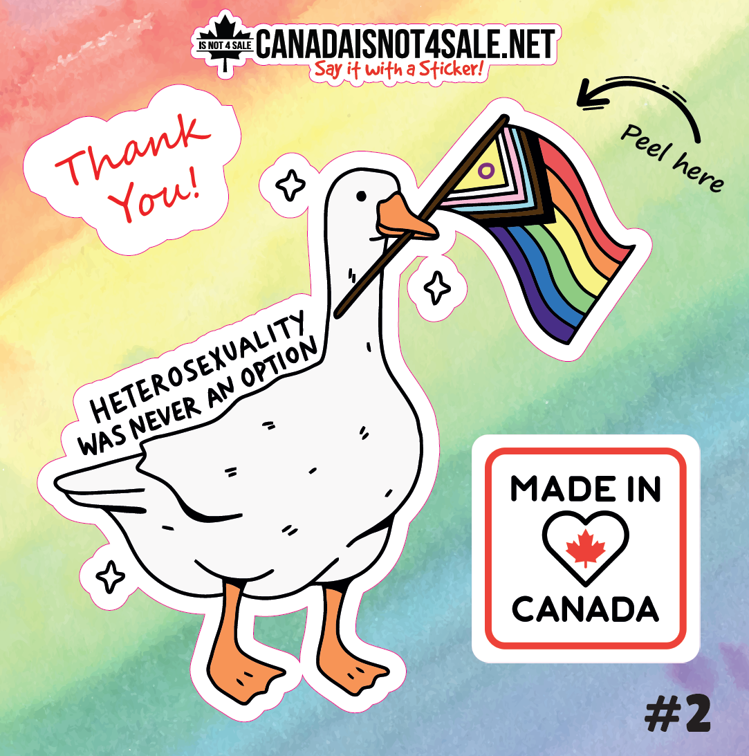 LGBT Goose - 3" Sticker