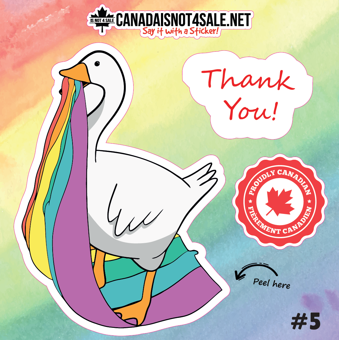 LGBT Goose - 3" Sticker