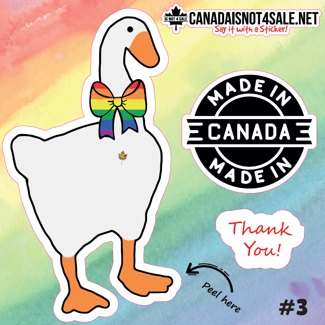LGBT Goose - 3" Sticker