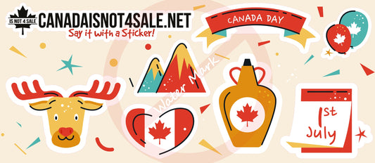 Canada Day #1 - 4"x9" Sticker